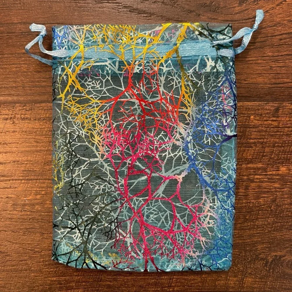 Beach Coral Gift Bag Pouches with Drawstring